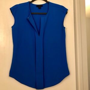 J. Crew Blue Crepe Blouse